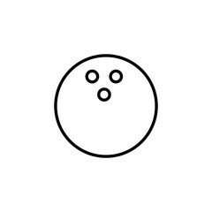 Bowling icon vector for web and mobile app. bowling ball and pin sign and symbol.