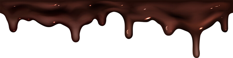 Melt chocolate drips frames splashes