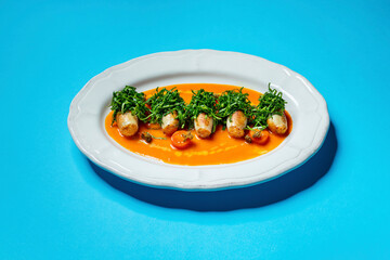 Squid stuffed with tuna.