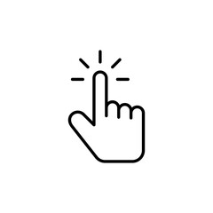 Hand cursor icon vector for web and mobile app. cursor sign and symbol. hand cursor icon clik