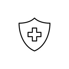 Obraz premium Health insurance icon vector for web and mobile app. Insurance document sign and symbol