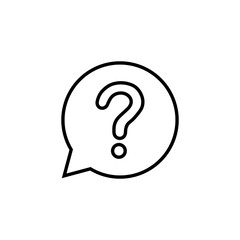Question icon for web and mobile app. question mark sign and symbol