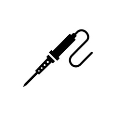 Soldering Iron Icon Or Soldering Icon Vector Simple Flat On White Background