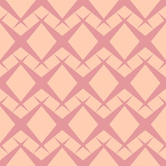 Fototapeta premium Seamless geometric pattern of four pointed stars. Vector illustration isolated on white background.