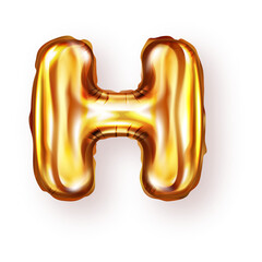 Letter H, balloon