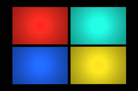 Fondo luminoso con cuadrados rojo, azul, amarillo y turquesa.