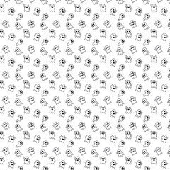editable monochrome seamless 
vector pattern with modern style