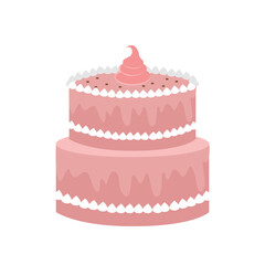 bunk cake isolated on white background