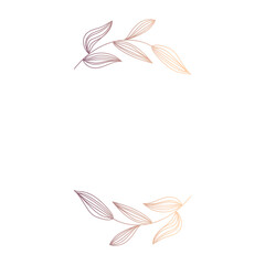 wreath foliage monogram wedding frame