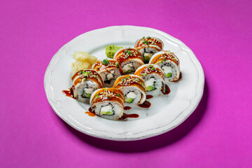 Philadelphia roll with eel