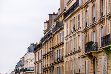 Detail from typical French architecture in Paris