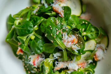 Crab meat salad