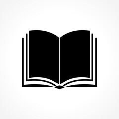 book icon sign education bookstore learning design.