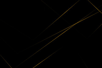 Obraz premium Abstract black with gold lines, triangles background modern design. Vector illustration EPS 10.