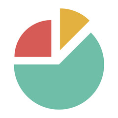 Pie chart icon circle diagram charts graphs logo