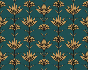 Vector seamless floral damask pattern. Rich ornament, old Damascus style. Royal victorian seamless pattern