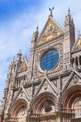 Cathedral of Siena, Italy. Landmark places in Tuscany region of Italy.