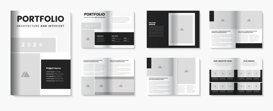 Architecture Portfolio Template With Brochure Design