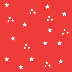 red vector abstract star white background pattern, bed sheet pattern, handkerchief pattern.
