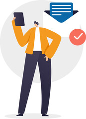 Write emails, reply emails, read emails