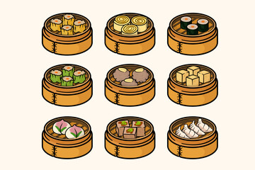 Dim sum Chinese food 