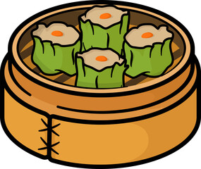 Dim sum Chinese food 