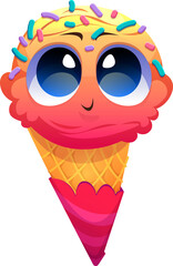 Cartoon ice cream