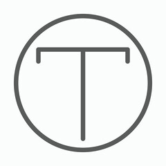 text icon, font vector illustration