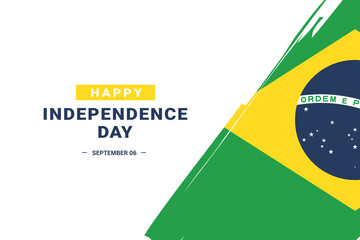 Brazil Independence Day. Vector Illustration. The illustration is suitable for banners, flyers, stickers, cards, etc.