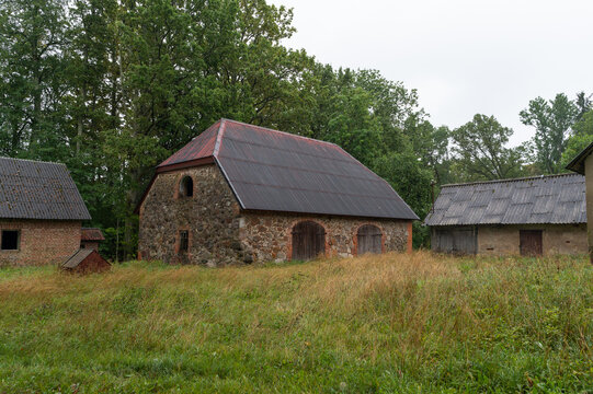 old farm building