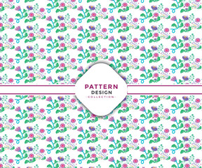 Luxury floral background pattern with metallic decorated wall art.