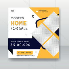 Real estate Instagram social media post web banner template