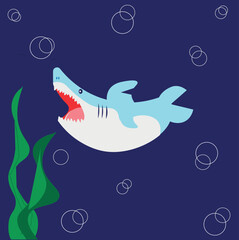 illustration of a fish in the water