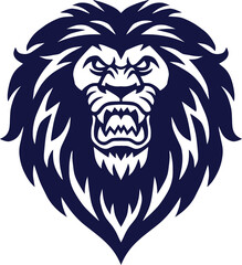 Lion Head Logo Design Template Icon