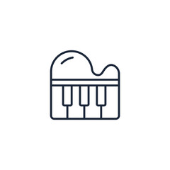 Piano icons  symbol vector elements for infographic web
