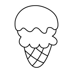Ice cream line icon