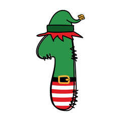 Christmas number 1, Christmas Grinch Numbers One, Cute Xmas Numbers