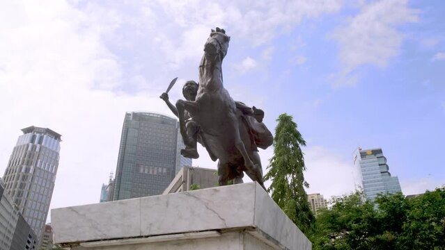 Statue of Filipina Revolt Leader Gabriela Silang 