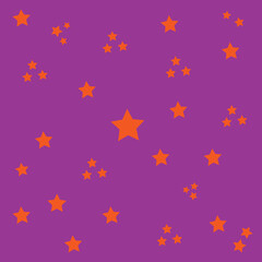 seamless  purple background with stars 