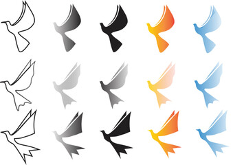 Bird Logo Icon and Symbol Illustration