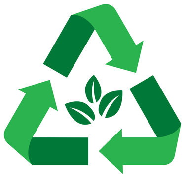picto recyclage végétal vert New 16