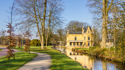 Old mansion Nienoord and park in Leek, Groningen Netherlands
