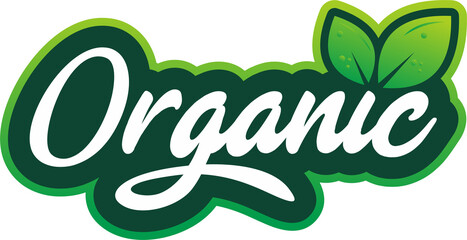 Organic typography logo or label design