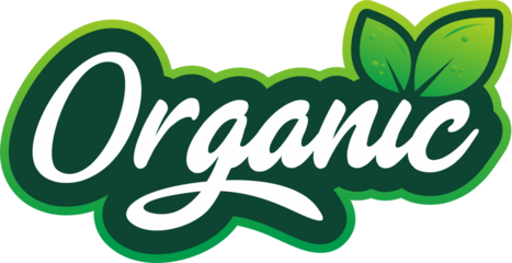 Organic typography logo or label design