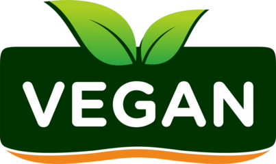 vegan stamp icon png logo template	