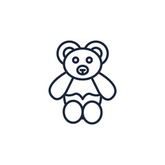bear Teddy icons  symbol vector elements for infographic web