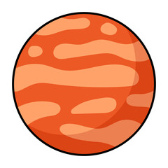 Planet jupiter icon
