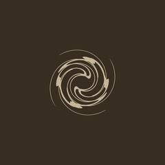logo with abstract line concept