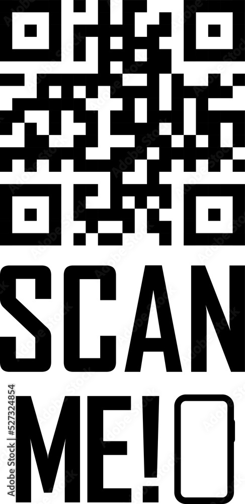Poster scan qr code flat icon