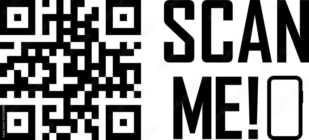 Poster scan qr code flat icon